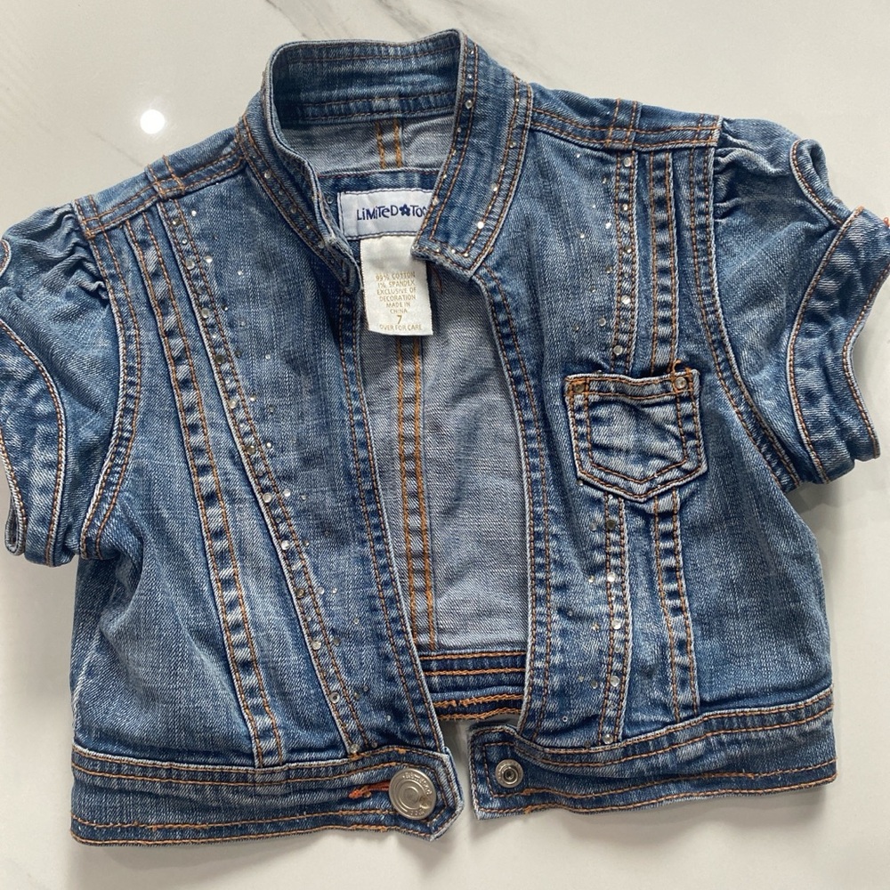 Vintage Limited Too Kids Blue Denim Jacket - Picture 5 of 5